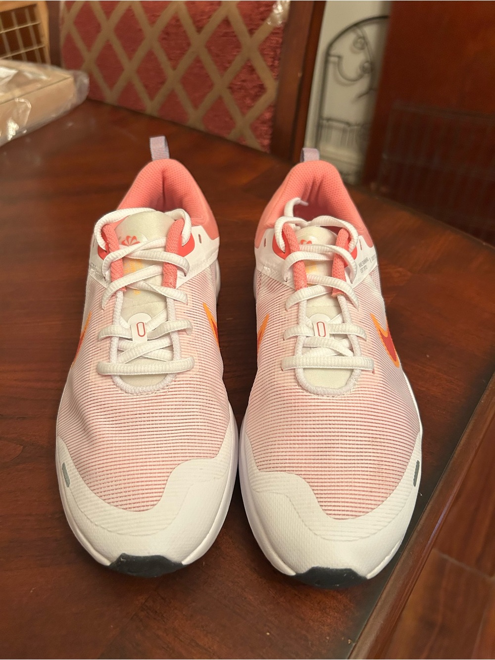 Nike Women’s Light Pink and Orange Athletic Sneakers